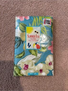 Summer Fun Tropical Forest OBLONG Vinyl Tablecloth-PVC-Free